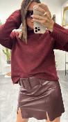Pull bordeaux SALTY G&M