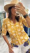 Chemise colorée chart jaune ANNIE 443735 WS