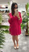 Robe courte rose vif M2384A MR