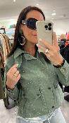 Veste kaki à sequins 51079379 MM