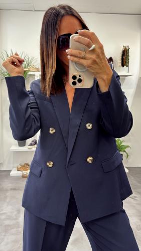Veste Blazer bleu marine SUREAU G&M
