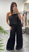 Pantalon fluide noir M8370P MR