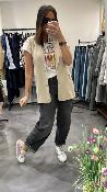 Blazer sans manches beige KXGL0274 KKS