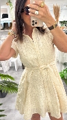 Robe courte écru ROMANE G&M