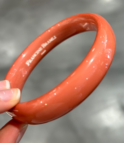 Bracelet jonc corail