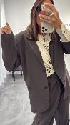 Veste Blazer oversize marron STRONG G&M