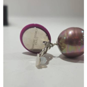 Boucles Oreilles perle violet