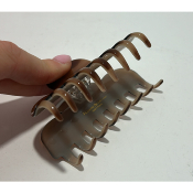 Pince à cheveux en acétate de cellulose marron