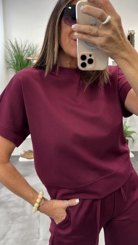 Sweat sans manches bordeaux KXMA1108 KKS