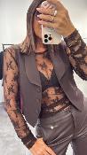 Top dentelle chocolat TW91KMX IMPERIAL  