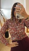 Chemise froissée à motif léopard WWV083 NT