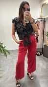 Top à volants noir 51881199 MM