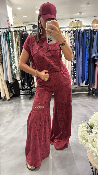 Top broderie bordeaux 053-210091 BSB