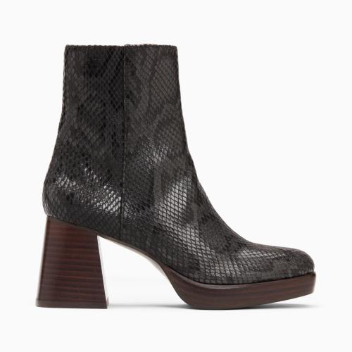 Bottines FRANCESCA noir serpent