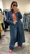 Veste trench long demin bleu KXCP0041 KKS