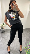 Tee shirt noir RICHIE MHJ