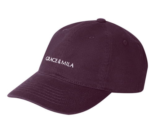 Casquette bordeaux "Grace & Mila" SLIMANE 