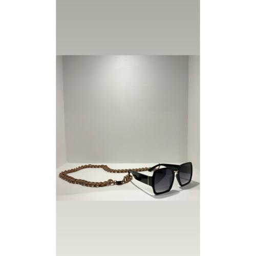 chaine de lunettes beige taupe