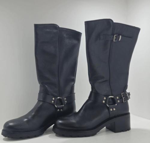 Bottes cuir noir S039 