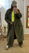 Manteau boutonner vert olive KG26IID IMPERIAL