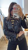 Perfecto en cuir Noir V3025830 IMPERIAL