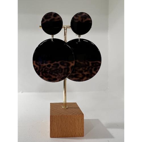 Boucles Oreilles Margaux léopard