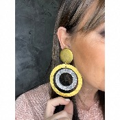 Boucles Oreilles métal doré. et argenté
