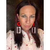 Boucles Oreilles rouge