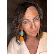 Boucles Oreilles corail  vert orange