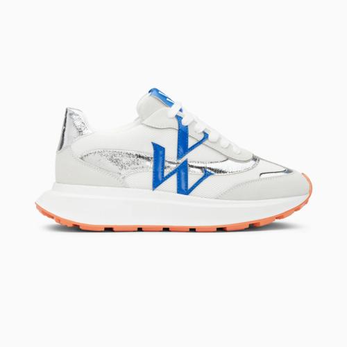 Basket blanche et bleu INES WU BK2660