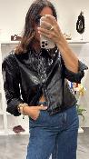 Veste vinyl noir PHILIPPA EK