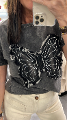 T-shirt papillon gris 50956119 MM