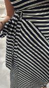Robe mi longue ligne tennis marine WJU024 NT