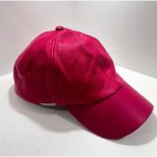 Casquette cuir rose  SEEBERGER