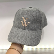 Casquette velours gris CA006