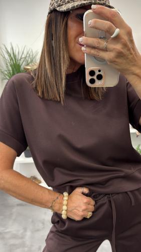 Sweat sans manches chocolat KXMA1108 KKS