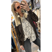 Chemise oversize beige Caraïbes