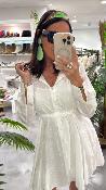 Robe chemise courte blanche PRALINE G&M