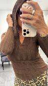 Pull cintr chocolat 52362149 MM