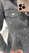 Veste en jean gris cintrée 054-217900 BSB