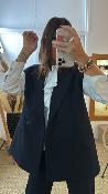 Veste Blazer sans manches marine LC23KIC IMPERIAL