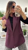 Veste Blazer sans manches bordeaux LC23KIC IMPERIAL