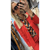 Veste blazer corail Natacha