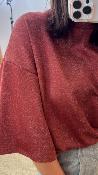 Sweat-shirt pailleté rouge TV58KDY IMPERIAL  