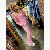 Pantalon rose Clara