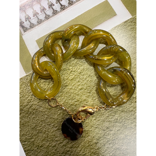 Bracelet maillons Kaki Aladin