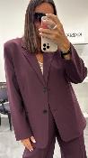 Veste Blazer oversize bordeaux STRONG G&M