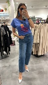 Tee shirt bleu KAREN MHJ