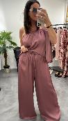 Pantalon fluide mauve M8370P MR