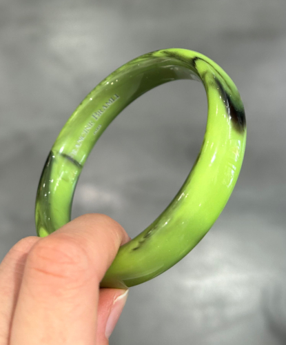 Bracelet jonc vert noir